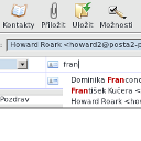 GAL – globální adresář  – napovídání příjemců